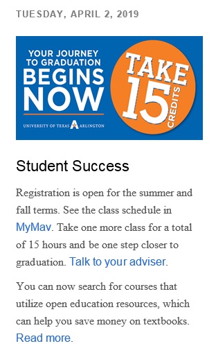 UTA's Student Newsletter