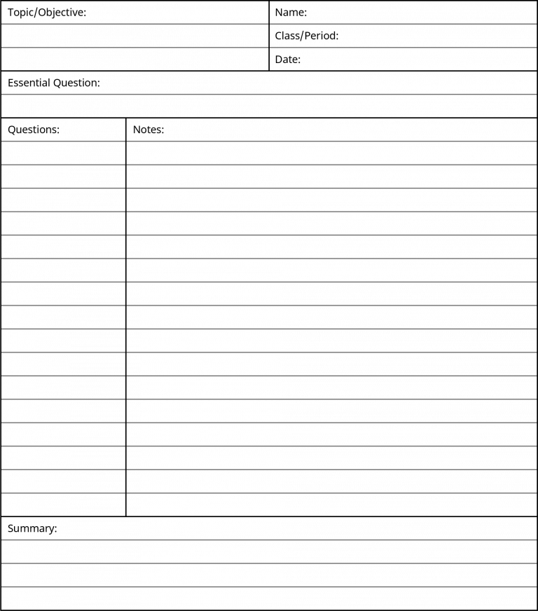 Notetaking – Academic Success