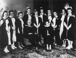 nursing graduate class, university of saskatchewan, 1943, nurse education