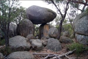 Rocks balancing on one another