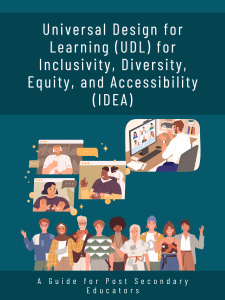 Universal Design for Learning (UDL) for Inclusion, Diversity, Equity, and Accessibility (IDEA) book cover