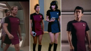 Star Trek characters wearing skants