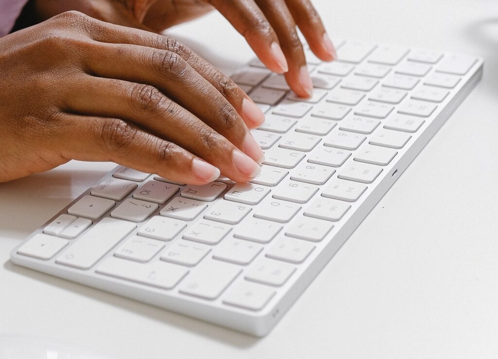 Hands on keyboard