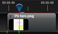 Keyframes are edited where the Playhead is on the timeline, OpenShot