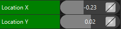 Edited Properties Location X & Y