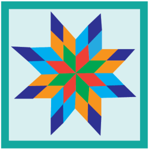 a square shaped quilt